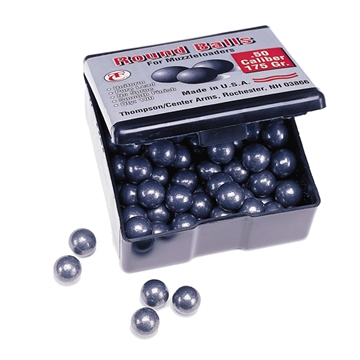 Picture of Thompson Center Maxi-Hunter Round Balls .50 cal 175 gr Lead 100/ct 16008276