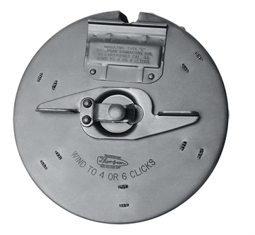 Picture of Thompson A1 10rd Drum 45 ACP Fit 1927-A1 Thompson Blued Steel T12BKT