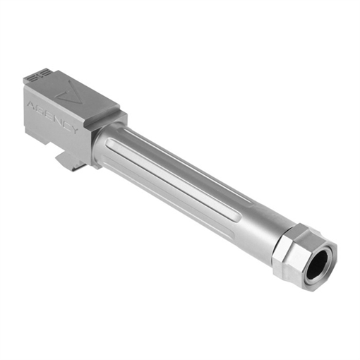 Picture of Agency Arms 9MM LUGER 4.02” THREADED SS BARREL STAINLESS STEEL MLG19G5T/FSS