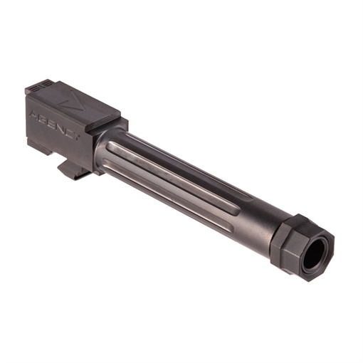 Picture of Agency Arms 9MM LUGER 4.02” THREADED SS BARREL BLACK DLC MLG19G5T/FDLC