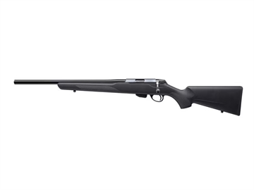 Picture of Tikka T1x, Bolt Action, 22 Long Rifle, 20" Threaded Cold Hammer Forged Barrel, 1/2x28 Threads, Synthetic Stock, Black, Left Hand, 10 Rounds, 1 Magazine JRT1X400