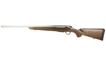 Picture of Tikka T3x Hunter Full Size 270 Win 3+1 22.40" Matte Stainless Fluted Threaded Barrel, Matte Drilled & Tapped Stainless Steel Receiver, Fixed Oiled Walnut Wood Stock, Right Hand JRTXA71822MT