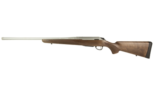 Picture of Tikka T3x Hunter Full Size 6.5x55 Swedish 3+1 22.40" Matte Stainless Fluted Threaded Barrel, Matte Drilled & Tapped Stainless Steel Receiver, Fixed Oiled Walnut Wood Stock, Right Hand JRTXA75122MT