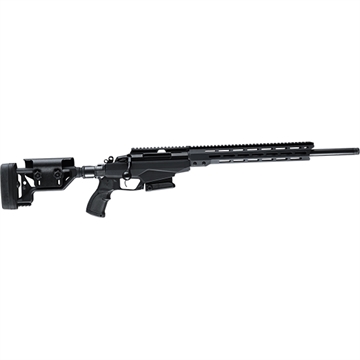 Picture of Tikka T3x, TAC A1, Bolt Action Rifle, 6.5 Creedmoor, 24" Barrel, 1:8 Twist, Black Finish, Aluminum Chassis, Adjustable Cheek Riser, Folding Stock, 10 Rounds, Right Hand JRTAC382L