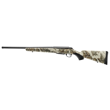 Picture of Tikka T3X Roughtech First Lite, Bolt Action Rifle, 7MM Remington, 24" Fluted Barrel, Threaded 5/8x24, 1:9 Twist, Matte Finish, Black, First Lite Cerca Camo Synthetic Stock, 3 Rounds, 1 Magazine, Right Hand JRTXRFLC370