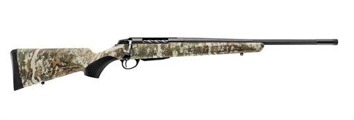 Picture of Tikka T3X Roughtech First Lite, Bolt Action Rifle, 350 Legend, 20" Fluted Barrel, Threaded 5/8x24, 1:8 Twist, Matte Finish, Black, First Lite Specter Camo Synthetic Stock, 3 Rounds, 1 Magazine, Right Hand JRXTRFLS313