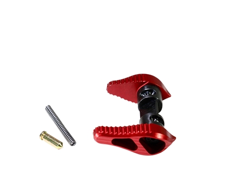 Picture of TIMBER CREEK OUTDOOR INC Safety Selector 45/90 Degree AR Platform Red Anodized Aluminum Ambidextrous AMBISSR