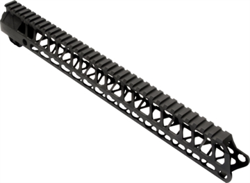 Picture of TIMBER CREEK OUTDOOR INC Enforcer Handguard AR-15 Black Hardcoat Anodized Aluminum 15" Picatinny/M-LOK ME15HGBL