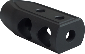 Picture of Timber Creek Outdoors Heart Breaker Muzzle Brake Black Cerakote with 1/2"-28 tpi Threads for 223 Rem AR-Platform 223HBBLC