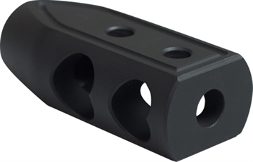 Picture of Timber Creek Outdoors Heart Breaker Muzzle Brake Black Cerakote with 5/8"-24 tpi Threads for 6.5 Grendel AR-Platform 65HBBLC