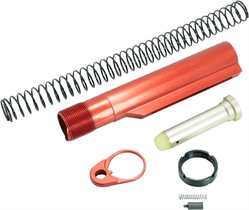 Picture of Timber Creek Outdoors Buffer Tube Kit Red Anodized for AR-15 ARBTKR