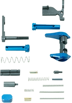 Picture of Timber Creek Outdoors Lower Parts Kit Blue Anodized Aluminum for AR-15 ARLPKB