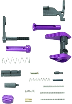 Picture of Timber Creek Outdoors Lower Parts Kit Purple Anodized Aluminum for AR-15 ARLPKPPA