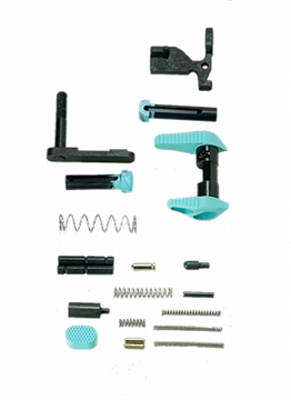 Picture of Timber Creek Outdoors Lower Parts Kit Robin's Egg Blue Aluminum for AR-15 ARLPKRE