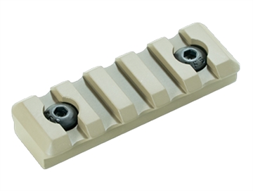 Picture of Timber Creek Outdoors M-LOK 5 Slot Picatinny Rail FDE Aluminum Fits AR-Platform M5SPRFDE