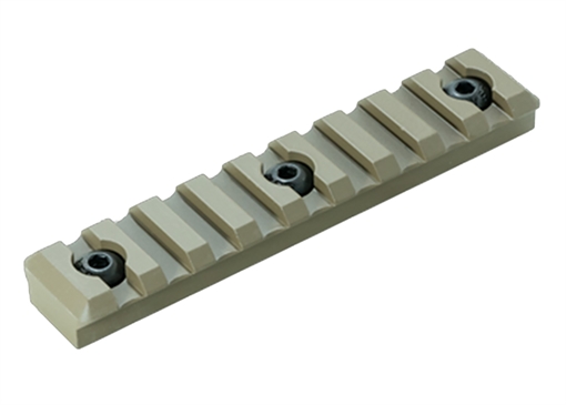 Picture of Timber Creek Outdoors M-LOK 9 Slot Picatinny Rail FDE Aluminum Fits AR-Platform M9SPRFDE