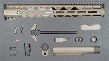 Picture of Timber Creek Outdoors Greyman Complete Build Kit AR-15 Rifle Desert TCGKD
