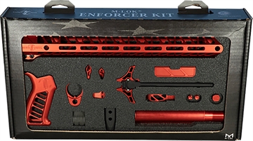 Picture of Timber Creek Outdoors Enforcer Complete Build Kit Red Anodized for AR-15 TCOEKR