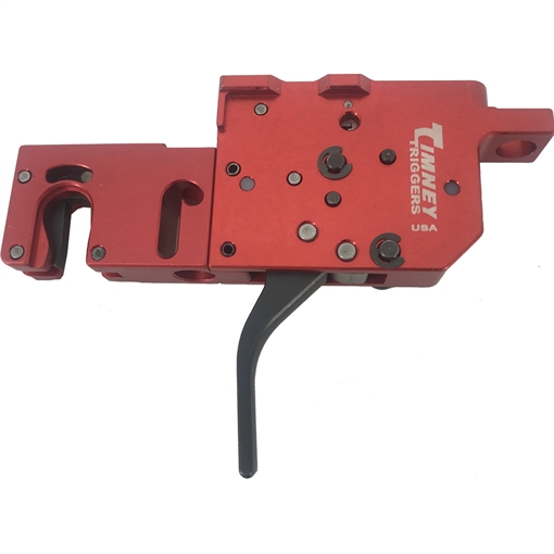 Picture of Timney Triggers Ruger Precision Rifle, Two-Stage Trigger, Straight, Black Finish, 1/2LB First Stage, 1LB Second Stage, the First Stage is User Adjustable From 1/2LB to 1LB and the Second Stage is User Adjustable From 1/2LB to 2LB 650ST