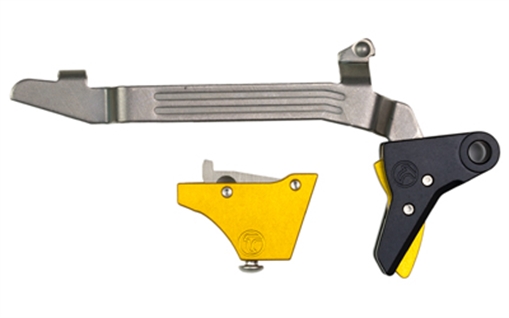 Picture of Timney Triggers Alpha Competition Trigger, Anodized Finish, Gold, Fits Large Frame Gen 3 & Gen 4 -20, 21, 29, 30, 40, and 41 ALPHA GLOCK 3-4-LARGE-GOLD ALPHAGLOCK34LRGGOLD