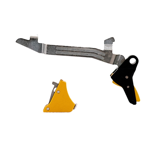 Picture of Timney Triggers Alpha Competition Trigger, Anodized Finish, Gold, Fits Glock Gen 5 20/21/29/30/40/41 Alpha Glock 5-Large-Gold ALPHAGLOCK5LARGEGOLD