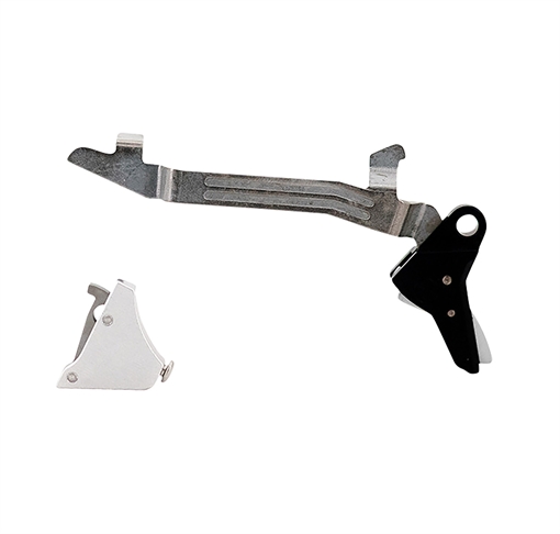 Picture of Timney Triggers Alpha Competition 10mm/45 ACP Silver Fits Glock 20/20MOS/21/21MOS/29/30 Gen 5 Large Frame ALPHAGLOCK5LARGESILVER
