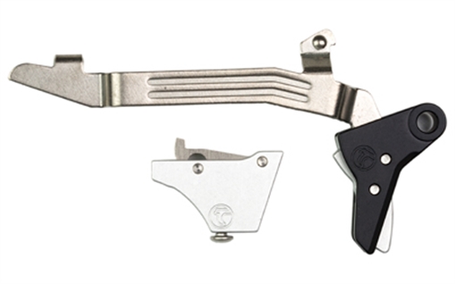 Picture of Timney Triggers Alpha Competition Trigger, Anodized Finish, Silver, Fits Gen 3 & Gen 4 - G17, G19, G22, G23, G34 ALPHA GLOCK 3-4 - SILVER ALPHAGLOCK34SILVR