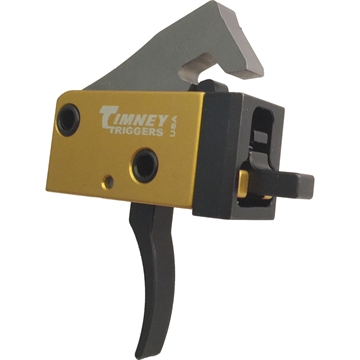 Picture of Timney Triggers PCC Trigger Single-Stage Curved Trigger with 2.50-3 lbs Draw Weight for AR-Platform 681