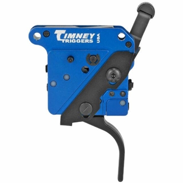 Picture of Timney Triggers Remington 700 2 Stage Right Hand Trigger, Straight, Black Finish, Adjustable from 8oz.-2lbs, Factory Set at 8oz First Stage, Adjustable 8oz-2lbs 2nd Stage, Will Not Fit Magpul Hunter Stock 532-ST