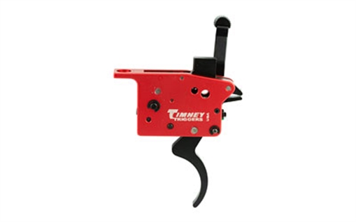Picture of Timney Triggers Featherweight Deluxe Black/Red Curved Trigger 3 lbs Draw Weight Fits Mosin-Nagant 307