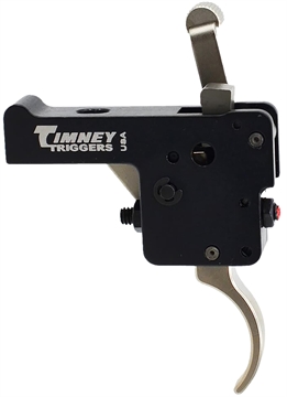 Picture of Timney Triggers Featherweight Deluxe Curved Trigger with 3 lbs Draw Weight & Black/Nickel Finish for Howa 1500 60916