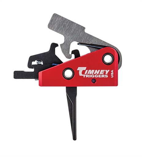 Picture of Timney Triggers Targa Short Trigger Two-Stage Straight Trigger with 2 lbs Draw Weight & Black/Red Finish for AR-Platform 662SST