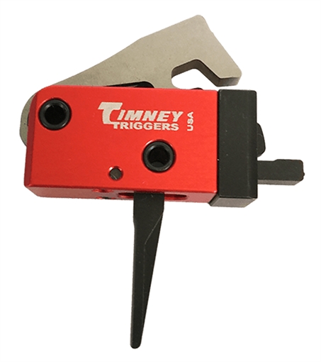 Picture of Timney Triggers PCC Trigger Two-Stage Straight Trigger with 2 lbs Draw Weight & Black/Red Finish for AR-Platform 682ST