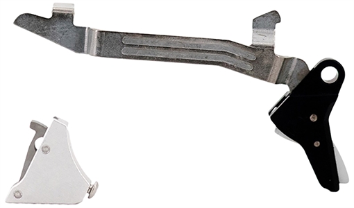 Picture of Timney Triggers ALPHAGLOCK5 Alpha Competition 9mm Luger/40 S&W/22 LR, Silver Straight Trigger, Compatible w/Glock Gen5 & Glock 44 ALPHAGLOCK5SILVR