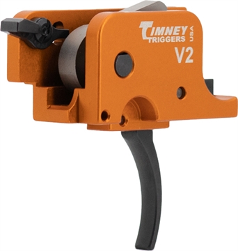 Picture of Timney Triggers SCORPIONST V2 9mm Orange/Black Straight Fits CZ Scorpion SCORPION-ST