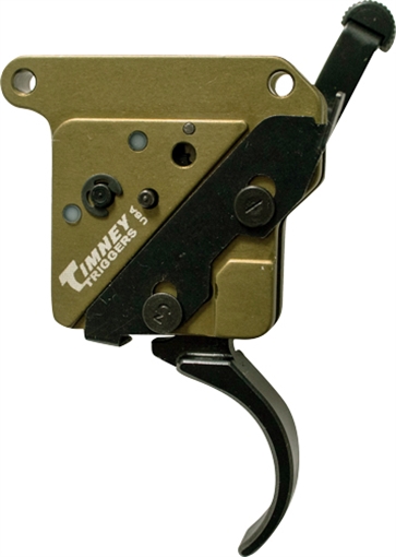 Picture of Timney Triggers Elite Hunter Curved Trigger with 3 lbs Draw Weight & Black/Green Finish for Remington 700 Right 510V2