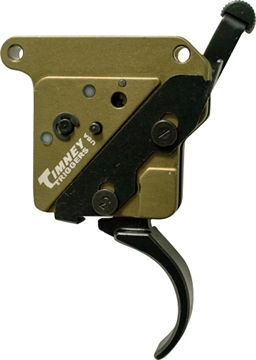 Picture of Timney Triggers Elite Hunter Curved Trigger with 3 lbs Draw Weight & Black/Green Finish for Remington 700 Right 510V2