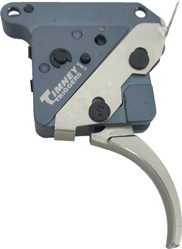Picture of Timney Triggers Hit Trigger Curved Trigger with 8 oz Draw Weight & Nickel Finish for Remington 700 Right THEHIT16