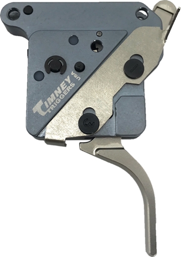 Picture of Timney Triggers Hit Trigger Straight Trigger with 8 oz Draw Weight & Nickel Finish for Remington 700 Right THEHITST16