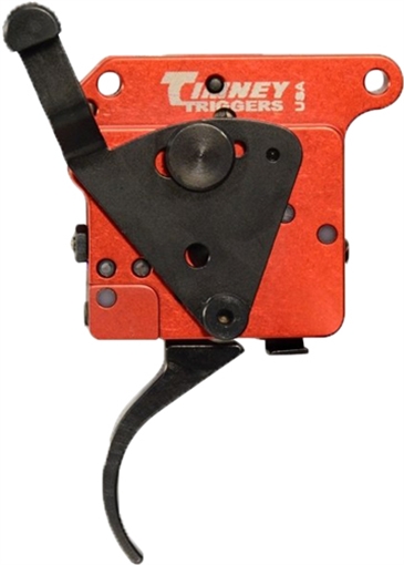 Picture of Timney Triggers 2-Stage Two-Stage Curved Trigger with 1-1.50 lbs Draw Weight & Black/Red Finish for Remington 700 Right 533