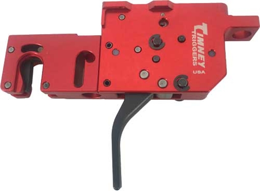 Picture of Timney Triggers RPR Two-Stage Curved Trigger with 8 oz/1 lb Draw Weight & Black/Red Finish for Ruger Precision 650