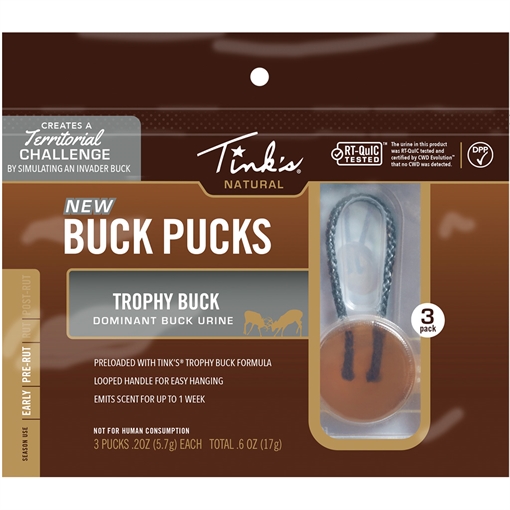 Picture of Tinks Tinks Trophy Buck Puck Scent Hanger 3 pk. W6342