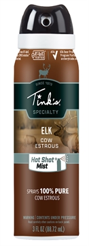 Picture of Tinks Hot Shot Mist Attractant Elk Cow in Estrous Scent 3 oz Aerosol W5330