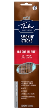 Picture of Tinks Smokin Stick Deer Attractant Doe In Estrus Scent 6 Per Pkg W6106