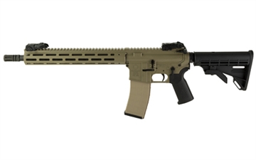 Picture of Tippmann Arms Company M4-22 Elite Compliant, Semi-automatic Rifle, AR, 22 LR, 16" Barrel, Aluminum MLOK Handguard, Faux Slip Fit Flash Hider, Duracote Finish, Flat Dark Earth, M4 Collapsible Stock, 1 Magazine, 10 Rounds A101167