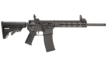 Picture of Tippmann Arms Company M4-22 LTE, Semi-automatic Rifle, AR, 22 LR, 16" Threaded Barrel, Threaded 1/2x28, Matte Finish, Black, Composite Free Float Handguard, Front/Rear Flip Sights, M4 Collapsible Stock, 25 Rounds, 1 Magazine A101220