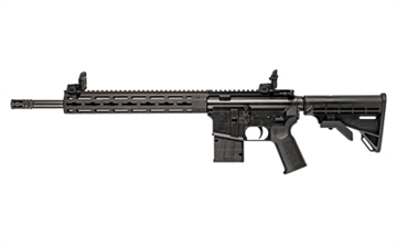 Picture of Tippmann Arms Company M4-22 Magnum Elite, Semi-automatic Rifle, AR, 22 WMR, 16" Threaded Barrel, Threaded 1/2x28, Matte Finish, Black, Aluminum Free Float Handguard, Front/Rear Flip Sights, M4 Collapsible Stock, 10 Rounds, 1 Magazine A101332
