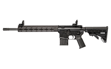 Picture of Tippmann Arms Company M4-22 Magnum Elite, Semi-automatic Rifle, AR, 22 WMR, 16" Threaded Barrel, Threaded 1/2x28, Matte Finish, Black, Aluminum Free Float Handguard, Front/Rear Flip Sights, M4 Collapsible Stock, 15 Rounds, 1 Magazine A101256