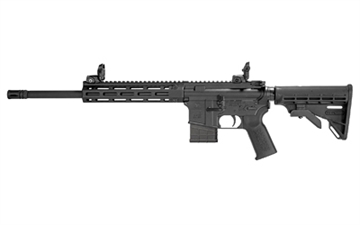 Picture of Tippmann Arms Company M4-22 Pro, Semi-automatic Rifle, AR, 22 LR, 16" Barrel, Composite MLOK Handguard, Matte Finish, Black, M4 Collapsible Stock, Front/Rear Flip Sights, 1 Magazine, 10 Rounds A101339