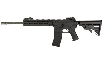 Picture of Tippmann Arms Company M4-22 Pro, Semi-automatic Rifle, AR, 22 LR, 16" Barrel, Composite MLOK Handguard, Matte Finish, Black, M4 Collapsible Stock, Front/Rear Flip Sights, 1 Magazine, 25 Rounds A101034